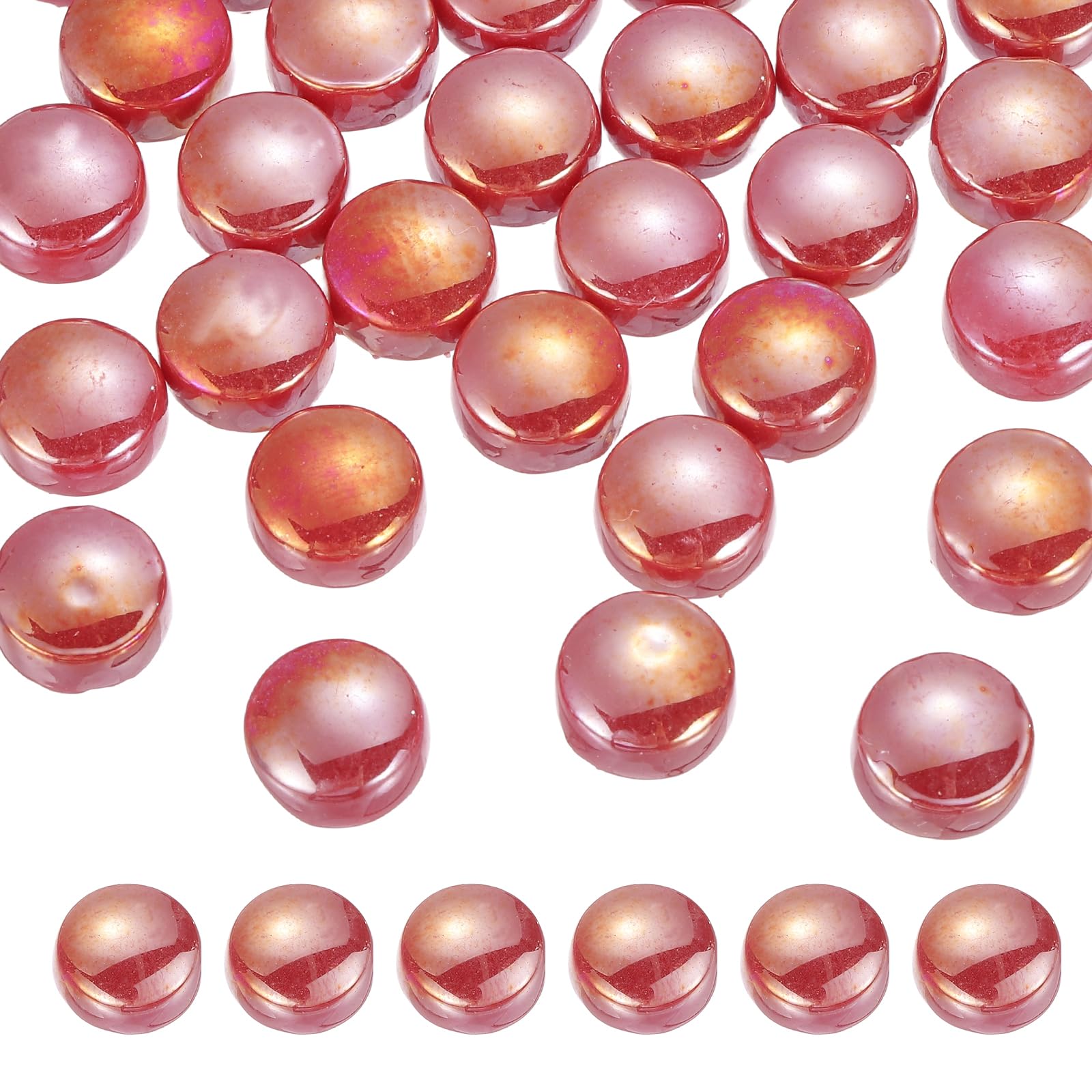 Mosaïque en verre rouge pour embellir vos pots de fleurs et projets de décoration jardin