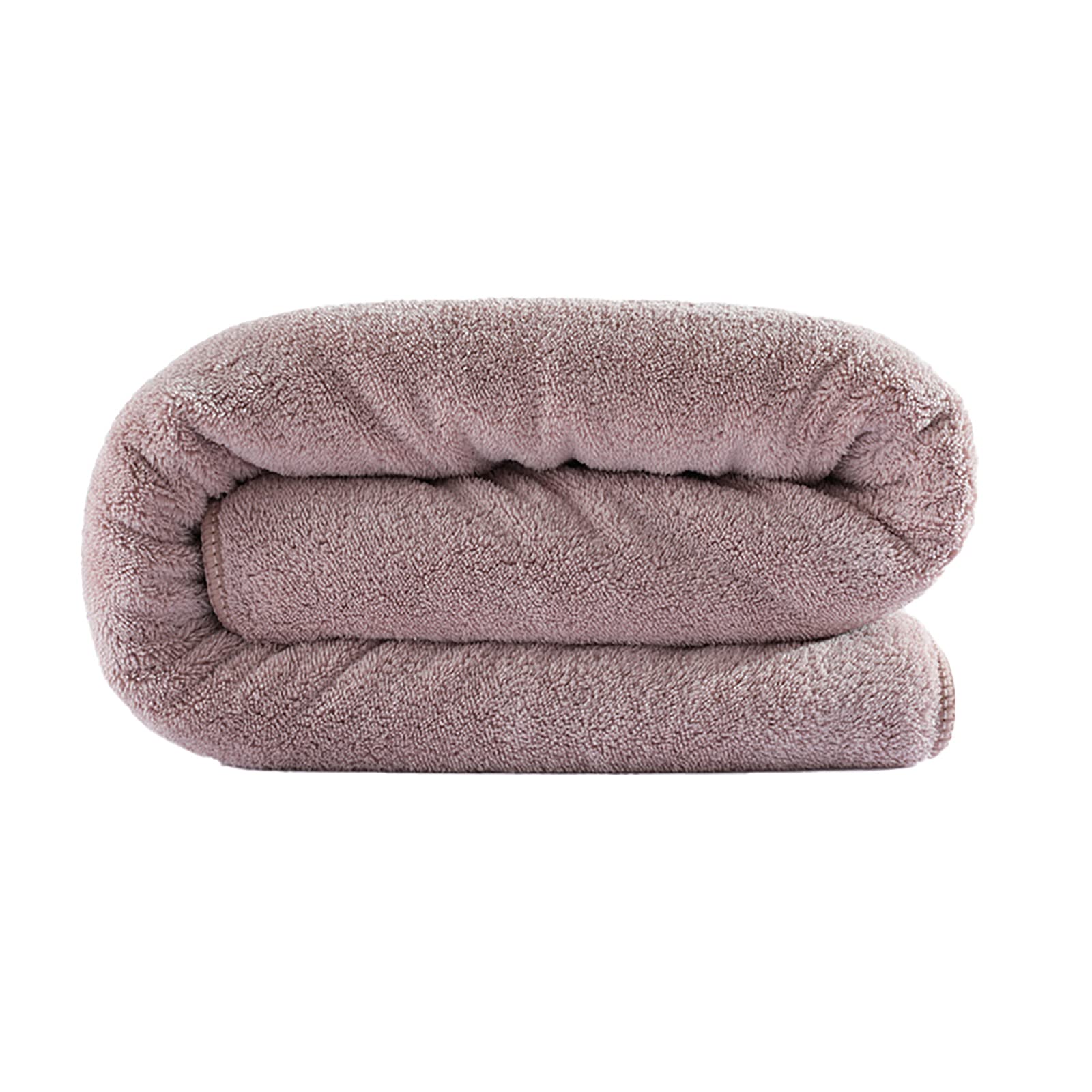 Serviette de bain microfibre marron grand format confort spa