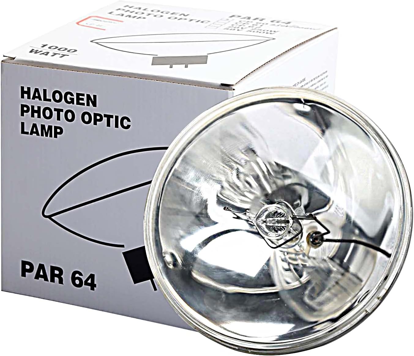 Par 64 1000w Bulb,Halogen Stage par Lamp 120v 1000w Par Can Lighting Fixture Enclosed Bulb(CP60)