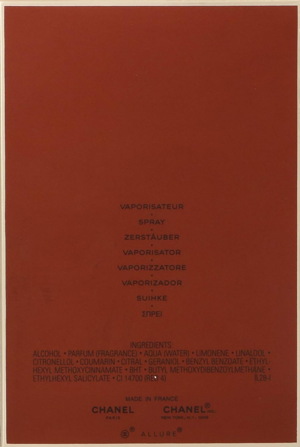 Allure Homme by Chanel for Men - 5 oz EDT Spray