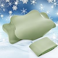 Vista 13 de Funda de Almohada Refrescante para el Cuello Cervical (Solo Funda de Almohada) Funda de Almohada Ergonómica con Cremallera Funda de Almohada