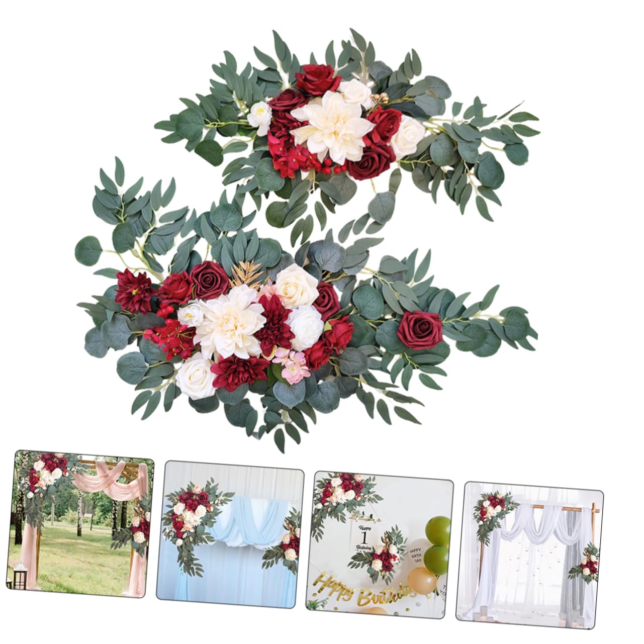 Ciieeo Künstliche Blumenkranz Blumen-hochzeitsdekoration Girlanden Für Hochzeitsfeier