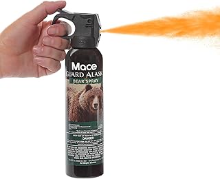 Mace Brand Guard Alaska Bear Deterrent Self Defense Spray, 9.17 oz, 20 Feet Range, Max Strength 20% OC Wildlife Safe Formula, Essential for Outdoors, Hiking, Camping, & Hunting
