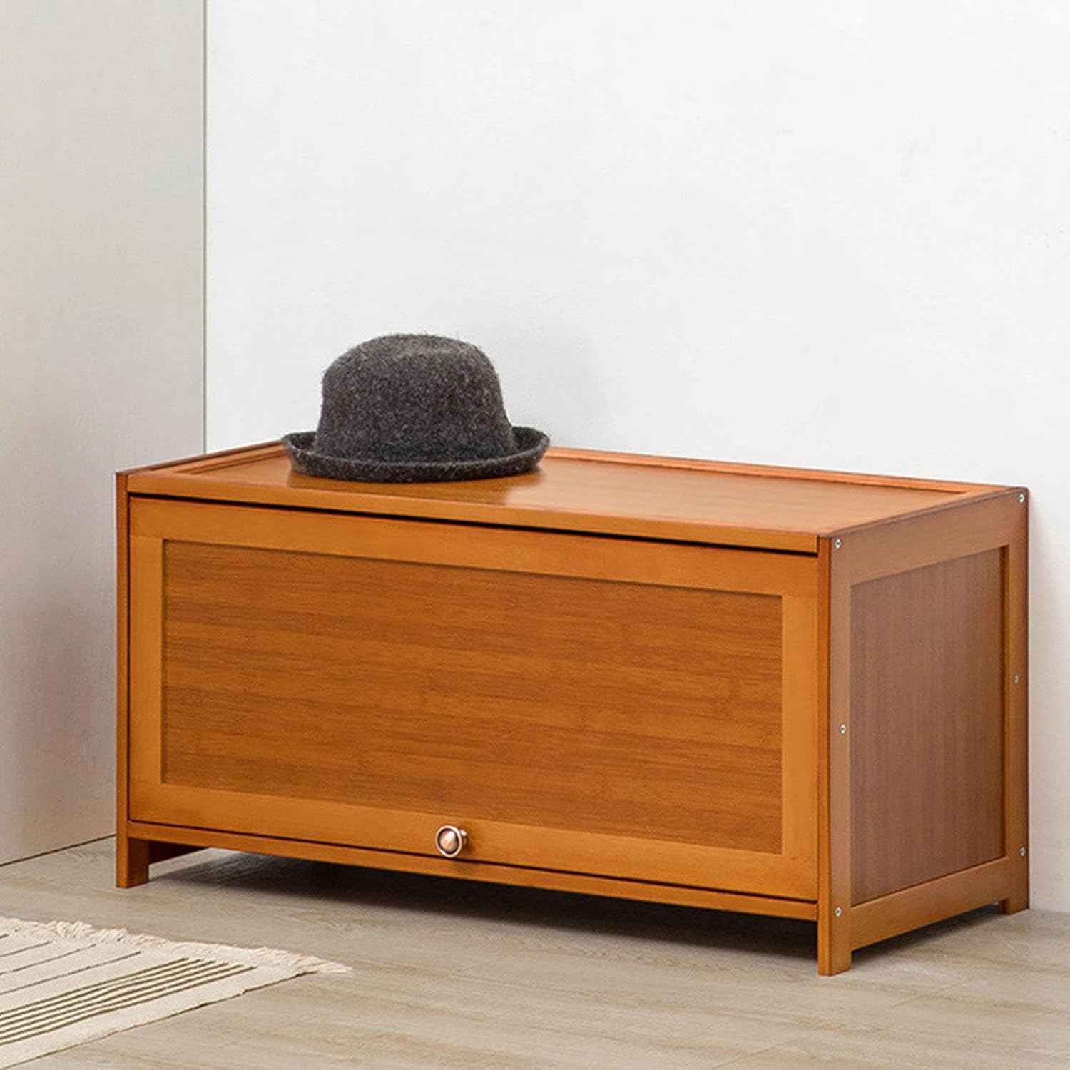 靴収納キャビネット 竹製靴オーガナイザー フリップドア付き 自立式 スリム ナロー シューズラック キャビネット 省スペース クロー