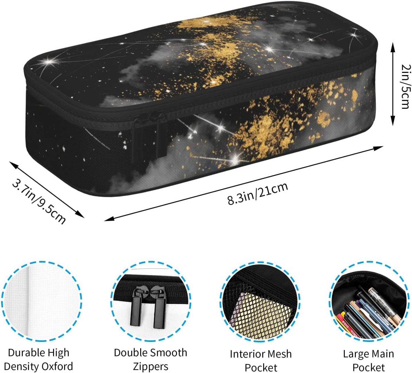 constellation diagram Full-print Multifunctional Pen Organizer Storage Pouch image 5