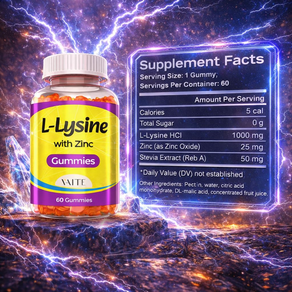 Amazon.com: VAITE L Lysine Gummies 1000mg with Zinc - Supports