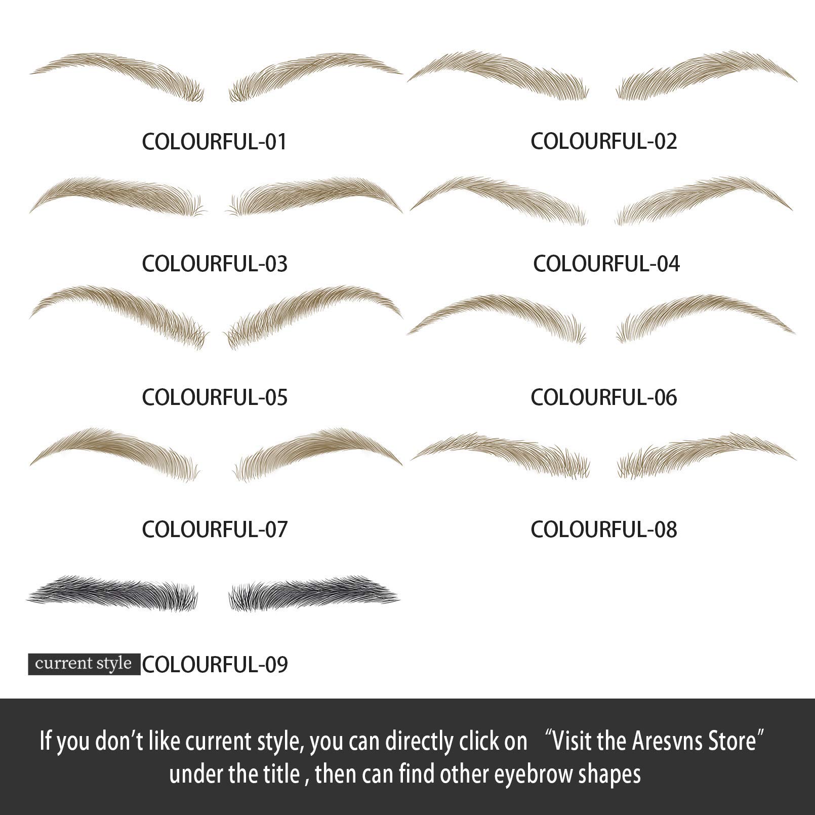 Tatuaje de cejas para hombres. Cejas falsas realistas, 88 pares de calcomanías de transferencia de cejas de imitación 4D, tamaños adecuados para regalo de Navidad 6