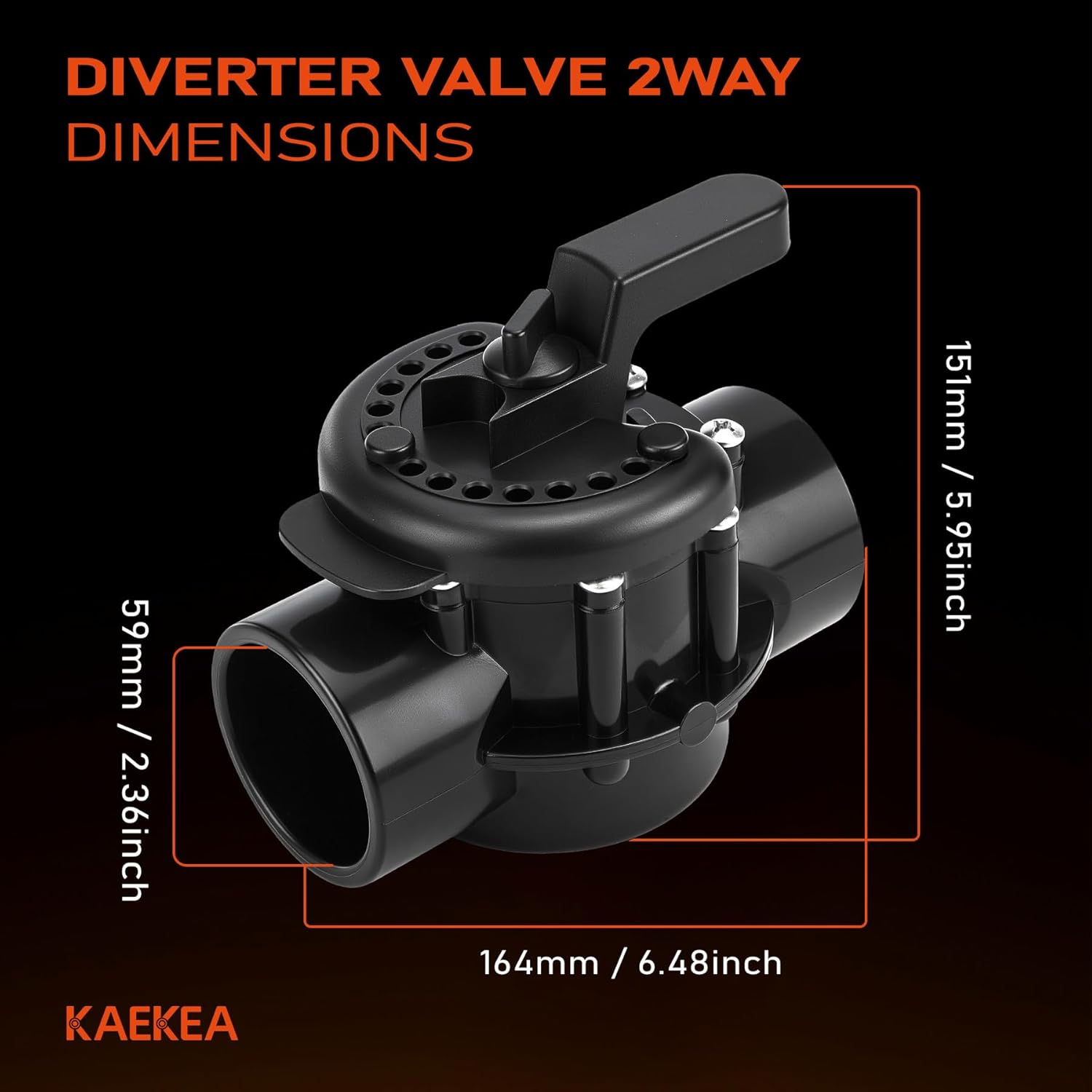 263027 Diverter Valve Compatible with Pentair 2-Way 2 Inch (2 1/2Inch Slip Outside) CPVC Swimming Pool Flow Control Equipment Valves