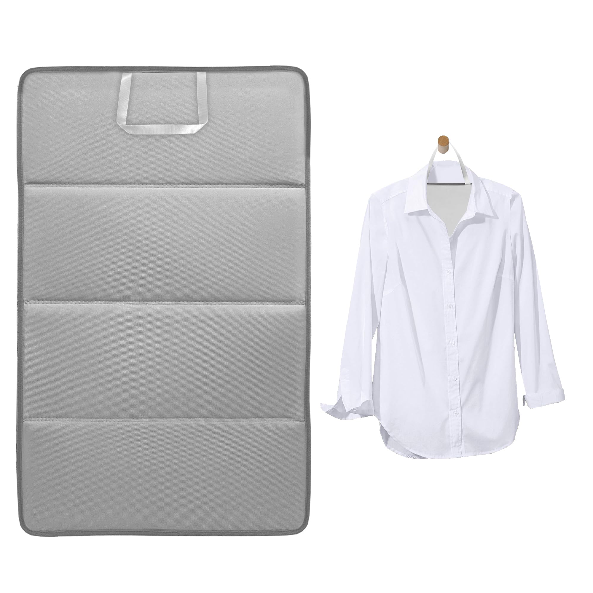 Bimkole Alfombrilla de planchado - Base de planchado plegable para mesa, adecuada para plancha de vapor, alfombrilla antideslizante para prendas de vestir, accesorio práctico para casa y de viaje, 68