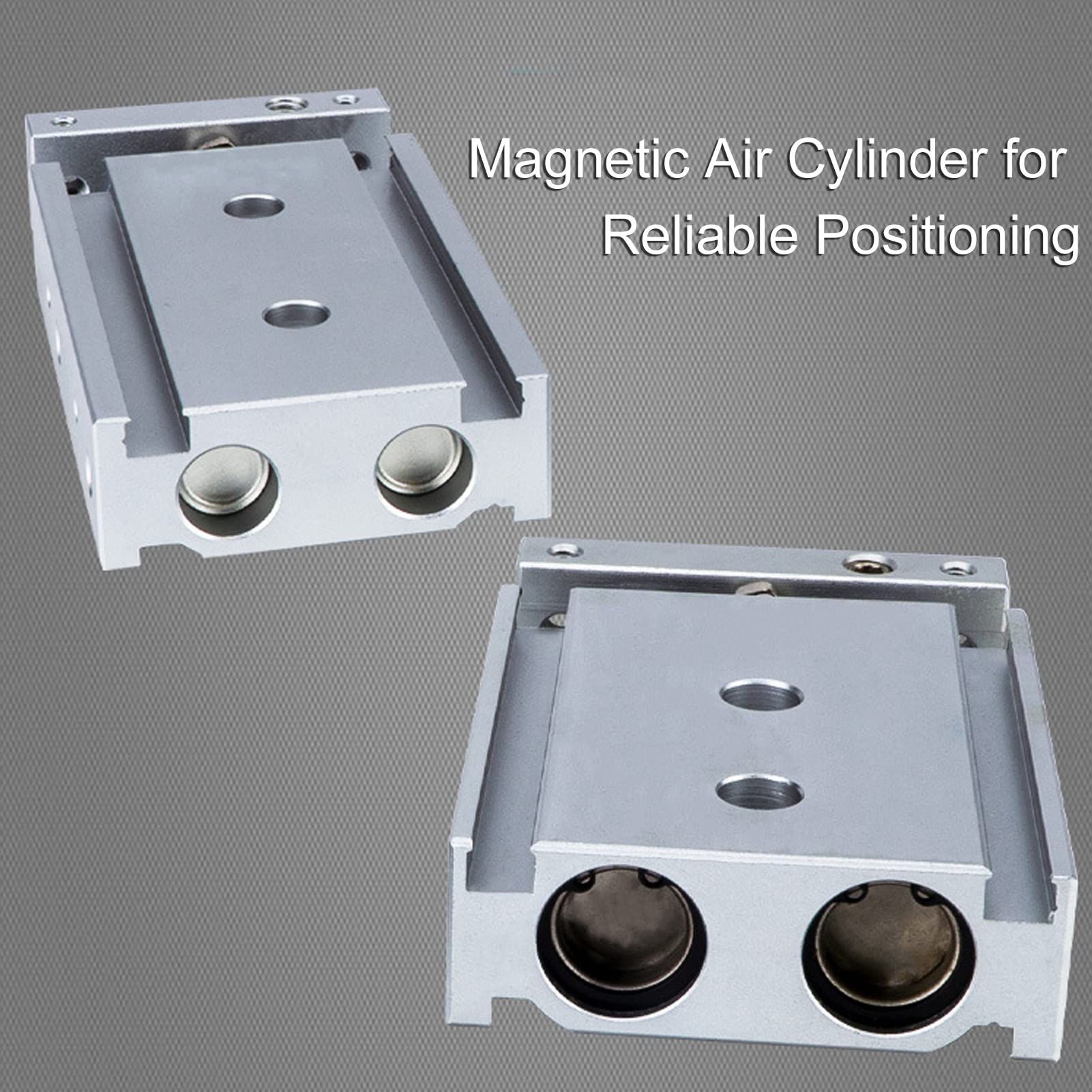 Air Cylinder, Pneumatic 2 Piston Rod 2 Shaft 0.1?0.7Mpa CXSM10 10 Accessory Air Cylinders Pneumatic Cylinder for Replacement