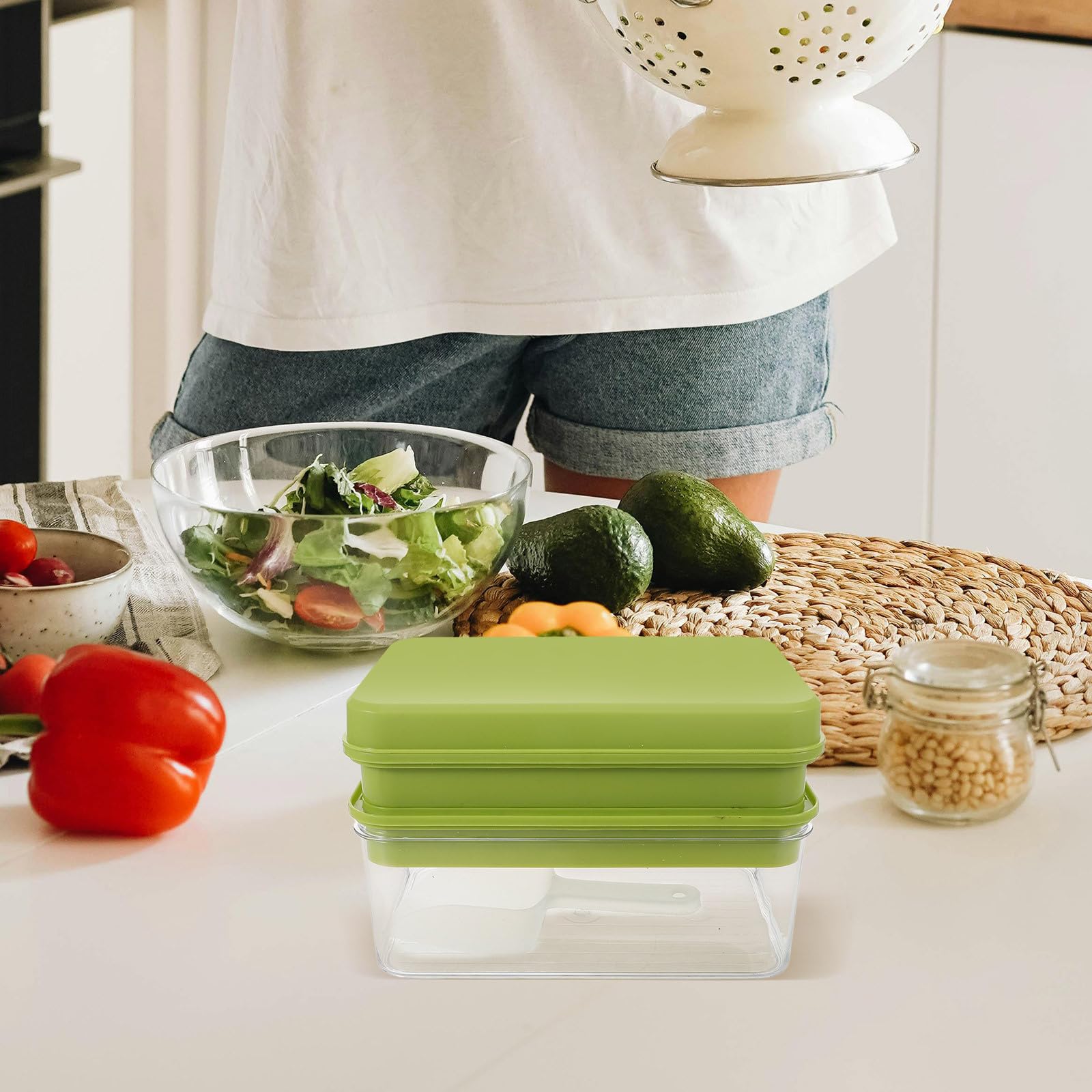 Moule à Glaçons Carré en Pp et Pet avec Couvercle, Plateau de Congélation à Deux Couches, Résistant et Polyvalent pour Créer des Friandises Glacées