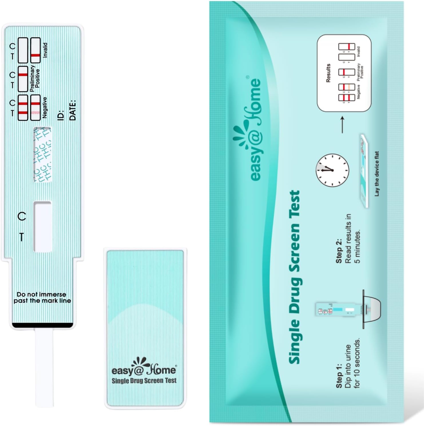 EasyHome THC Test Kit for Urine, Highly Sensitive THC