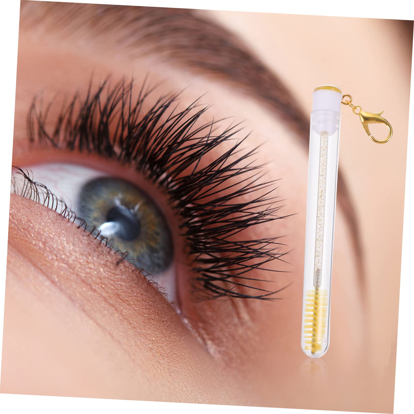 HAPINARY 3sets Eyelash Brush Tubes Mascara Bottles Eyelash Tubes Mascara Wands Portable Makeup Brush for Travel 4pcs*3