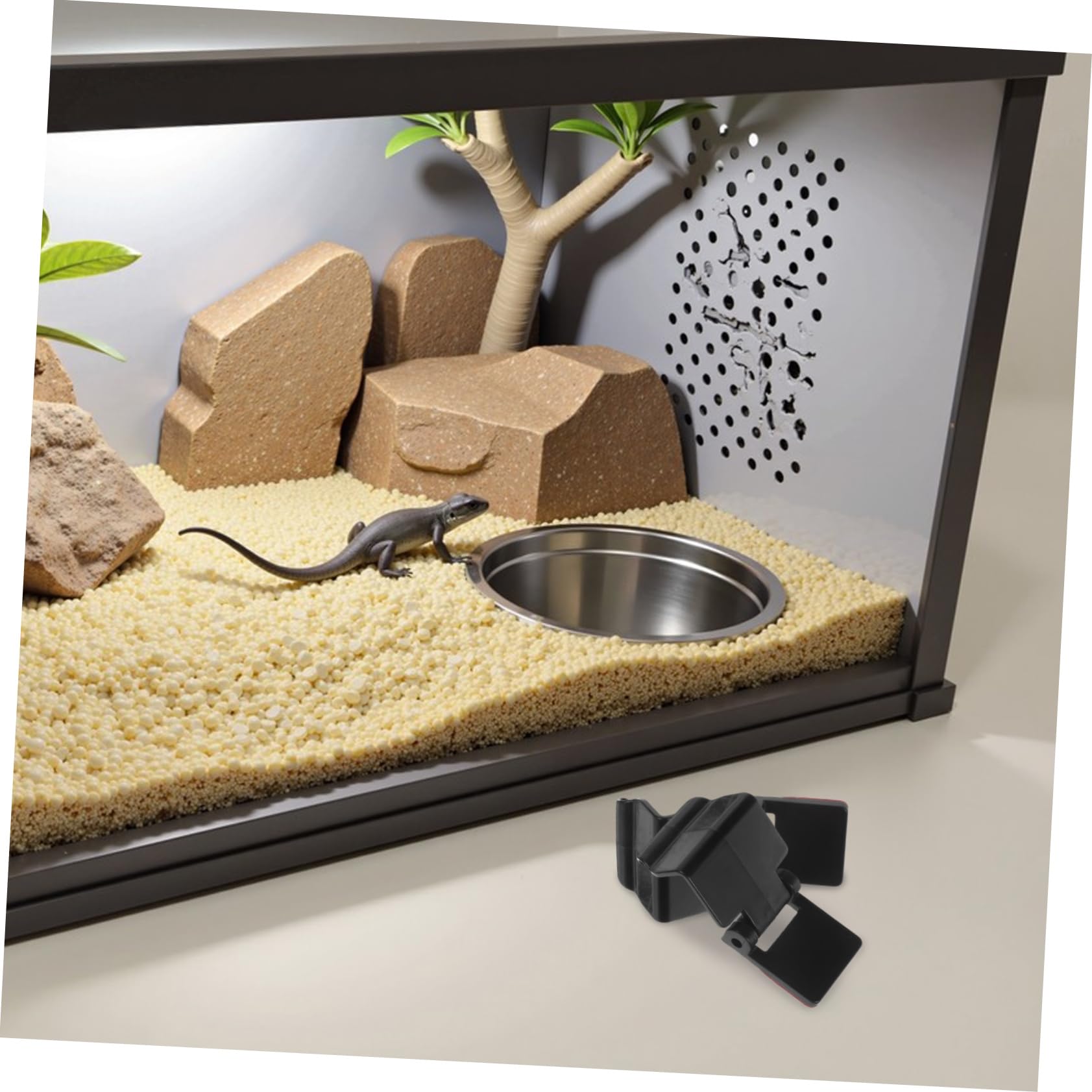 Clips de Verrouillage Faciles à Utiliser Lot de 6 en Abs Design Multifonctionnel pour Sécuriser Enclos pour Terrarium à Reptiles et Amphibiens