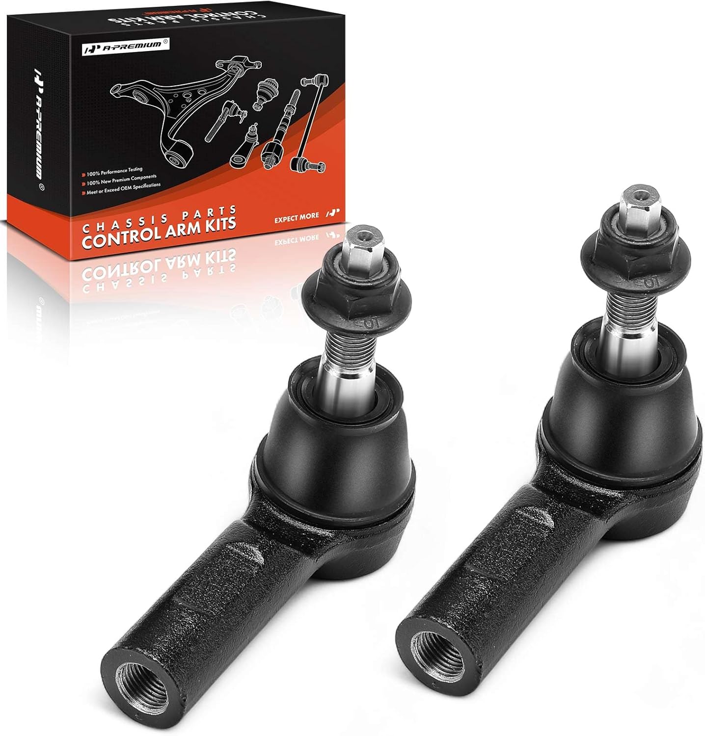 A-Premium 2 x Front Outer Tie Rod Ends, Compatible with Ram 1500 2013-2018, 1500 Classic 2019-2024