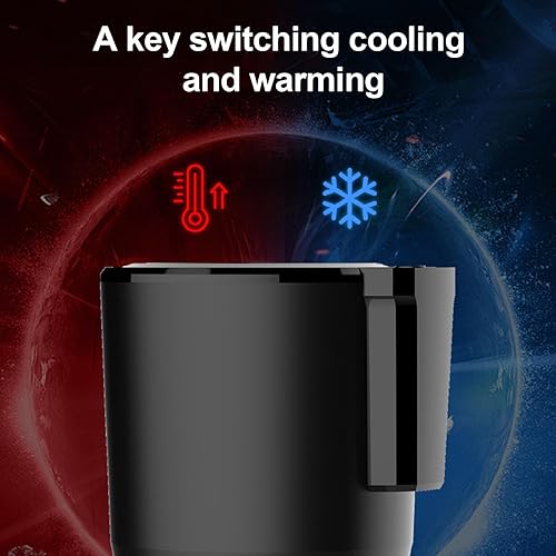 Miniatura 7 de Enfriador de bebidas portátil para automóvil, 12 V, refrigerador automático de 6.5 x 4.5 pulgadas, enfriamiento rápido silencioso, luz indicadora,