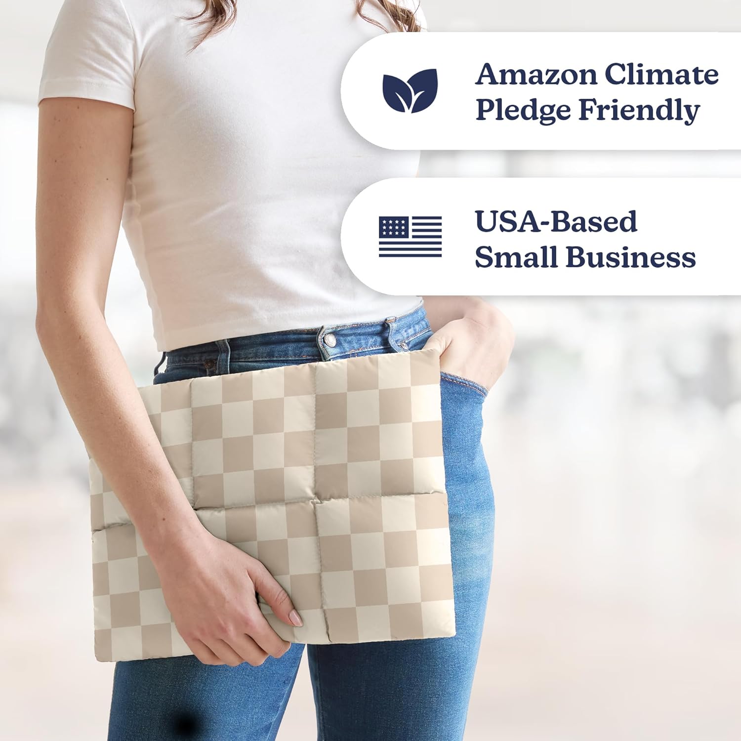 Vandel Puffy Laptop Sleeve 13 inch - 14 inch Waterproof Laptop Sleeve Case, Compatible with 13 inch MacBook Air/Pro 13 / MacBook Pro 14, iPad Pro 12.9, 13.3 in HP Dell, Air Case, Computer Bag Cover - Image 3