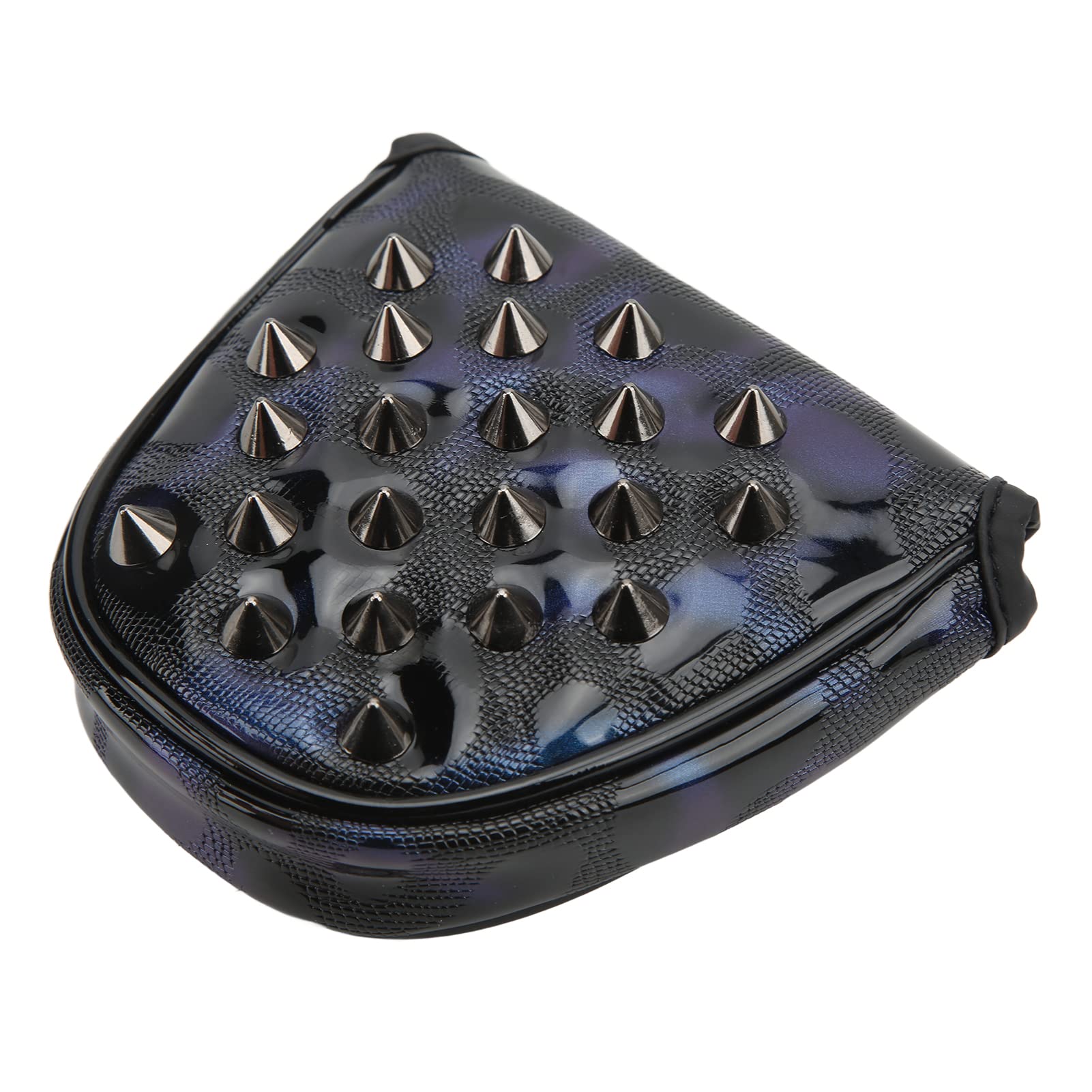 Funda de Cabeza para Club de Golf Putter PU Cubierta Interior de Felpa Impermeable con Remaches Hebilla magnética para Entrenamiento competición Uso Diario