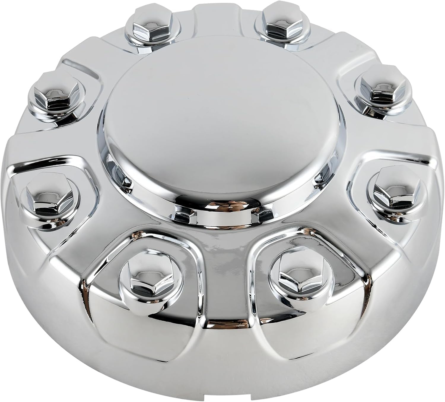 Fanchants 10-3/8 Inch Rear Center Cap Chrome Compatible with Ram 3500 DRW Dually 2019-2025 Steel or Aluminum Wheel Replaces OE 6MP53SZ0AB Indent 6MP53TRMAB 62497B 1 Pack (Rear, Chrome)