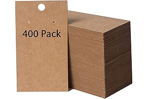 400 Pack Kraft Earring Cards