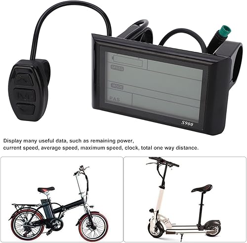 Miniatura 2 de Computadora de bicicleta, panel de control de pantalla LCD S900, 36 V 48 V bicicleta eléctrica LCD medidor de pantalla LCD computadora de ciclismo