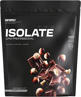 Beverly ISOLATE CFM – Proteína Aislada de Suero Premium (Whey Isolate) | 30 g Proteína | Baja en Lactosa y Sin Azúcares Añadidos | 29 Servicios | Desarrollo Muscular (1 Kg, Chocolate Avellana)