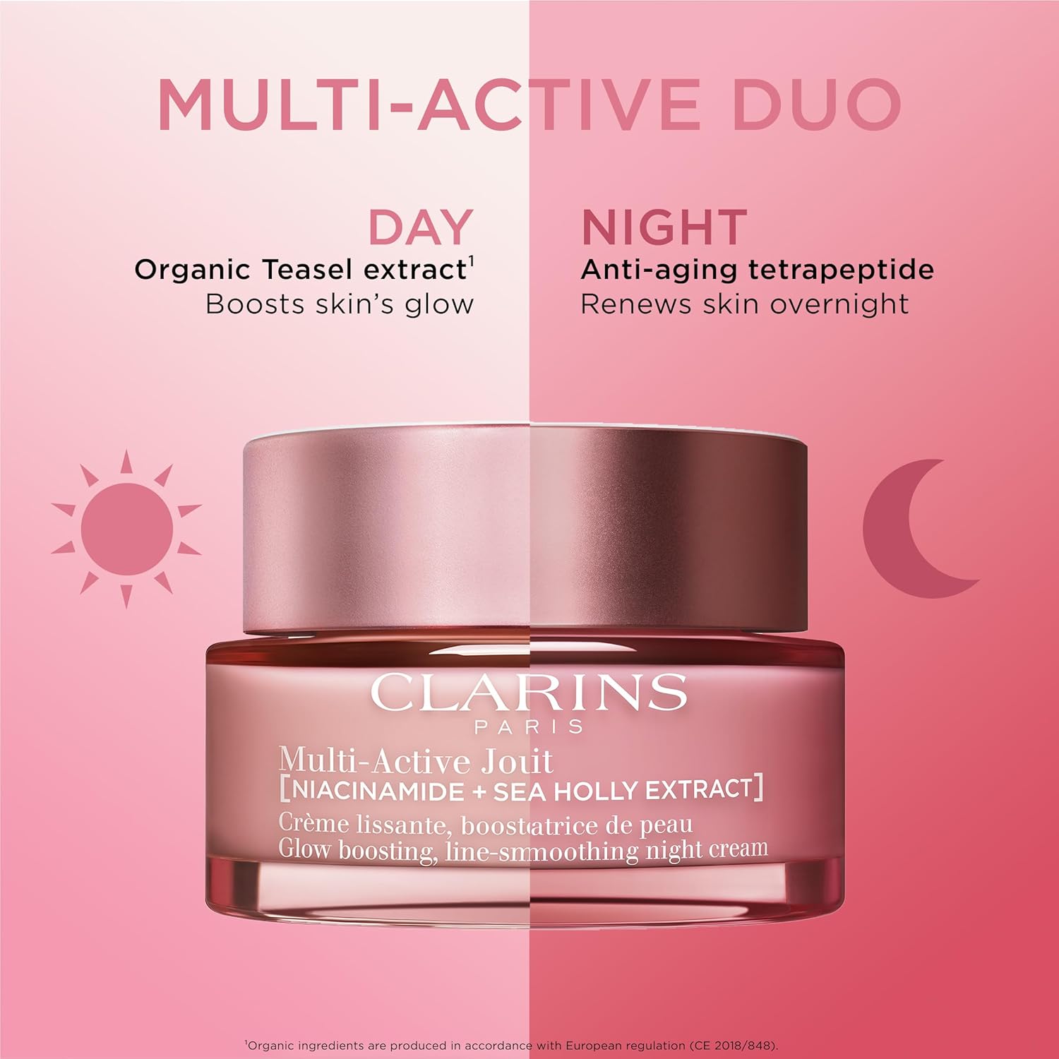 Clarins NEW Multi-Active Day Cream SPF 15 with Niacinamide | Smooth Fine Lines | Visibly Tighten Pores | Even Tone and Texture | Boost Glow | Strengthen Moisture Barrier | All Skin Types | 1.7 Ounces - Image 8