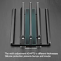 Vista 7 de Vertical Laptop Stand Holder Adjustable Desktop Notebook Dock Space Saving Laptop Vertical Saving Dock Replacement