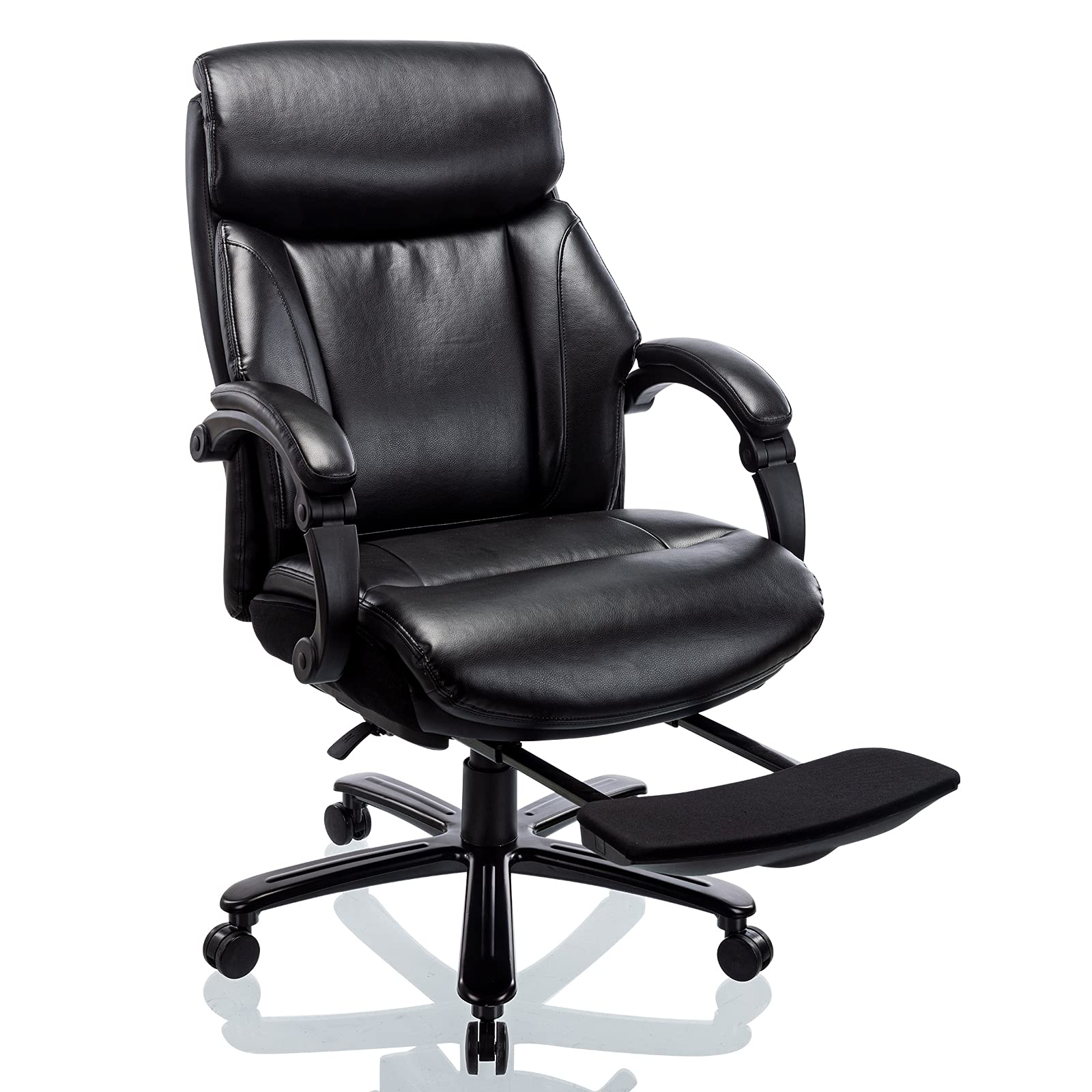 Buy Reclining Big & Tall Office Chair with Footrest, Heavy Duty Metal