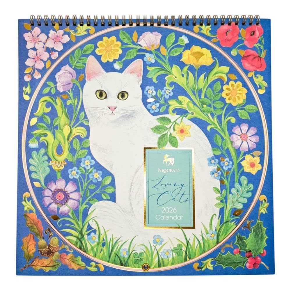NIQUEA.D, Loving Cats 2026 Spiral Wall Calendar