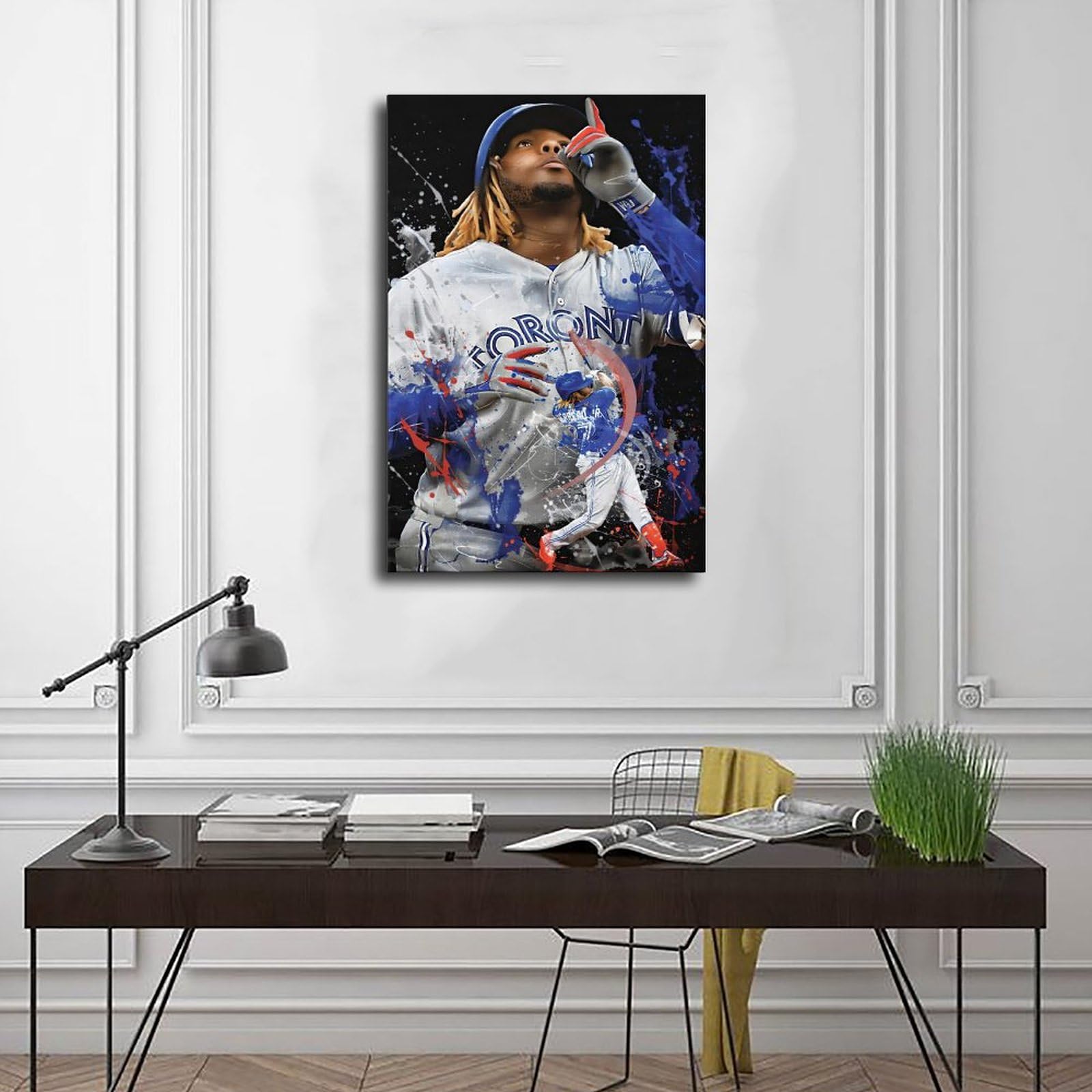 Amazon.com: Vladimir Guerrero Jr Poster Baseball Portrait Art
