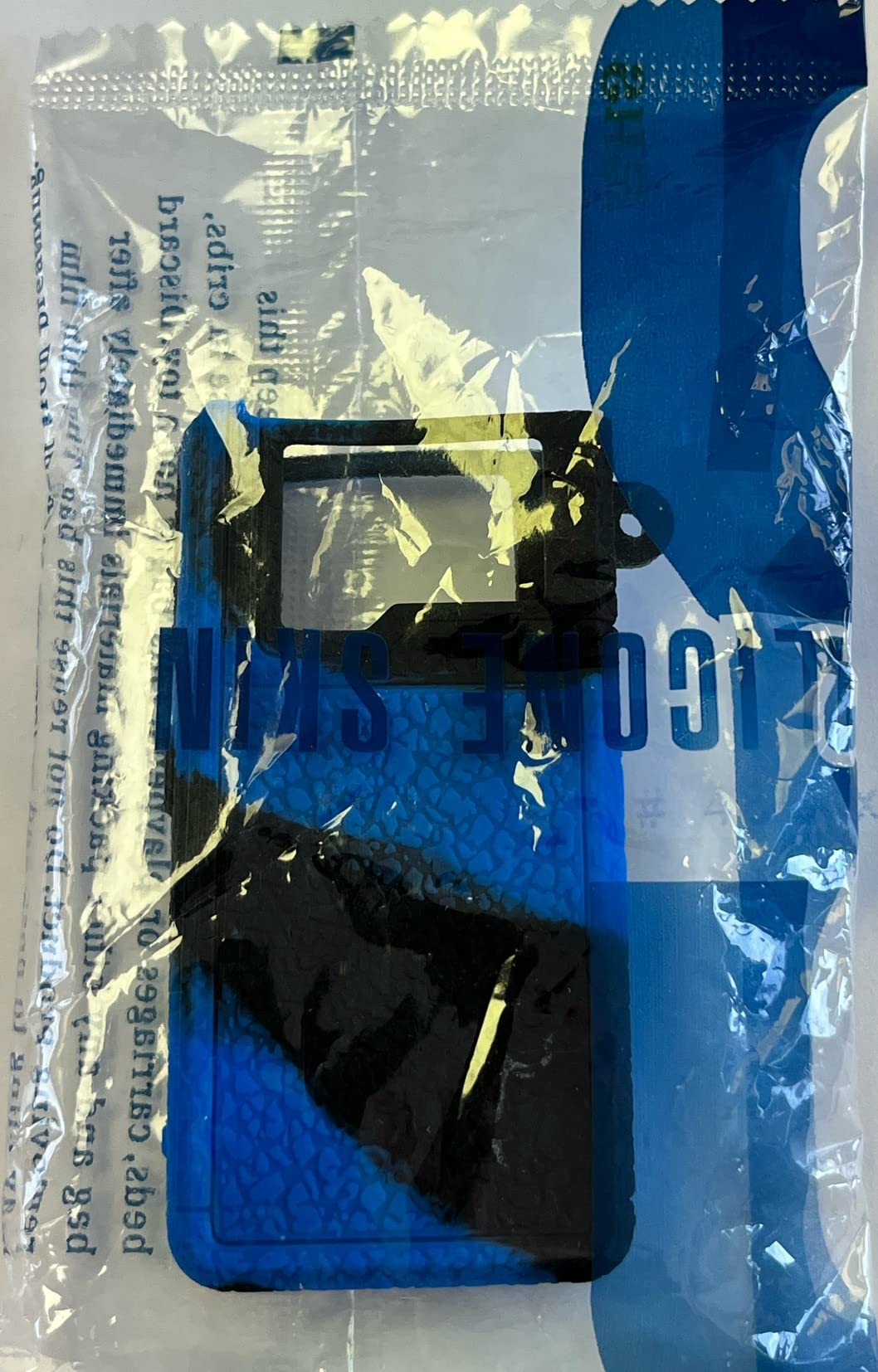 Anti-Slip Silicone Protective Case for Lost Vape Orion ONLY- Nicotine Free (Black/Blue)