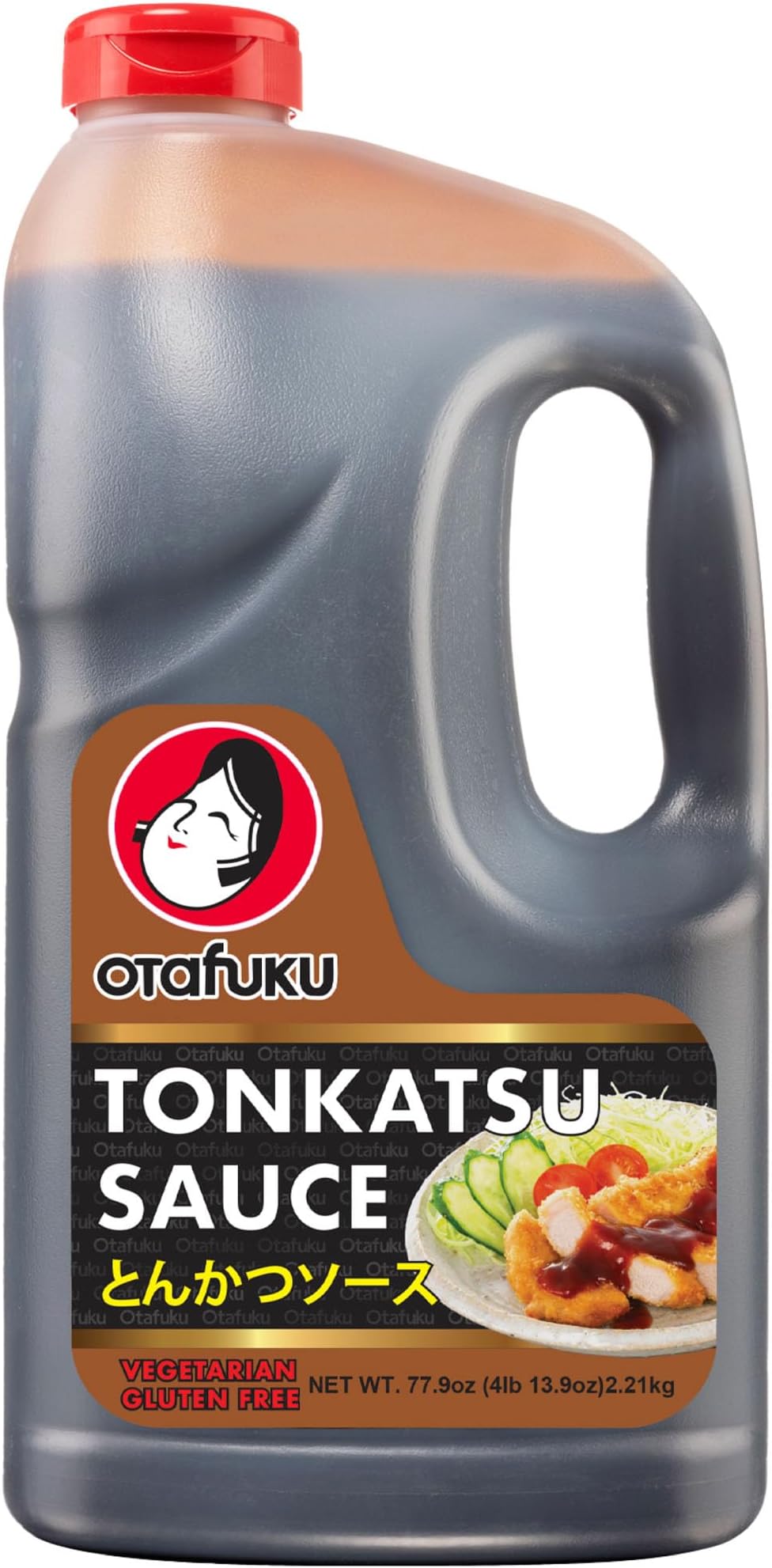 Tonkatsu Sauce for Japanese Pork Cutlets, Restaurant Bulk Size 77.9 Oz (1/2 Gallon)