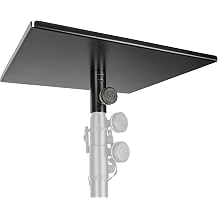 Gravity Multi-Purpose Tray SA BTRAY1 Equipment Tray for Projectors Laptops and Monitors for 35 mm Stands, black