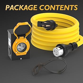 Amazon.com: TOOLIOM 50 Amp Generator Power Inlet Box, NEMA