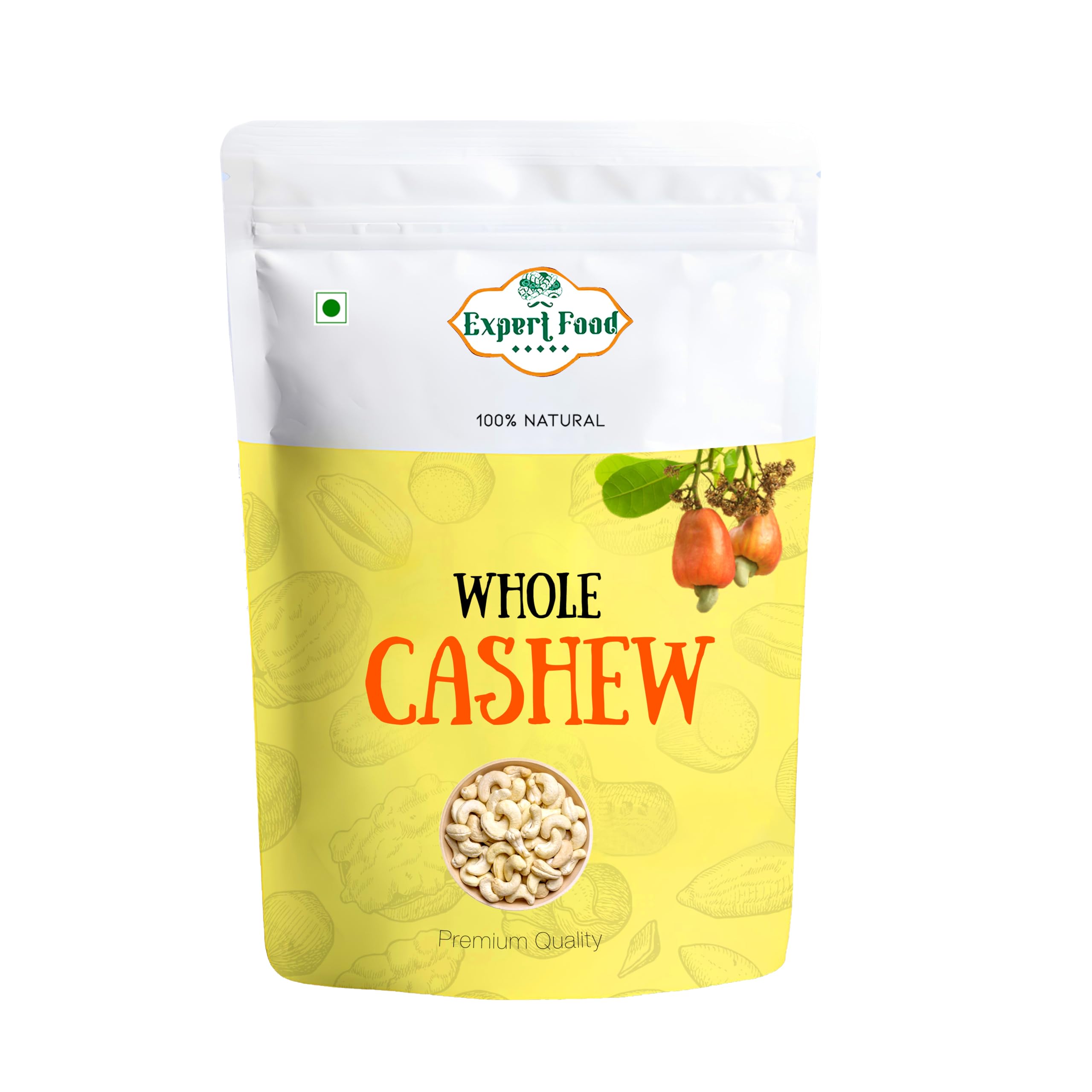 Expert Foods 100% Natural Premium Whole Cashews 200 g Value Pack | Whole Crunchy Cashew | Premium Kaju nuts | Nutritious & Delicious | Gluten Free & High Protein (200 g) (B0CQT9Z6HM) Amazon Price History, Amazon Price Tracker