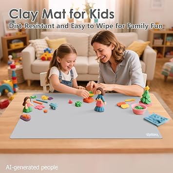 36.2 x 24 Extra Large Silicone Mat for Resin Nonstick Table Protector