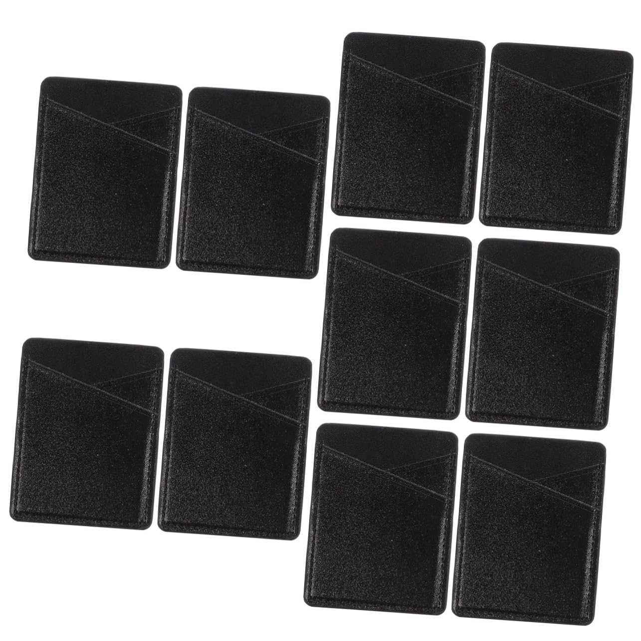 Gadpiparty 10pezzi Porta Carte Pu Per Cellulare Con Tasca Per Monete Wallet Adesivo Per Smartphone Design Antiscivolo e Sicuro Compatibile Con Tutti Cellulari
