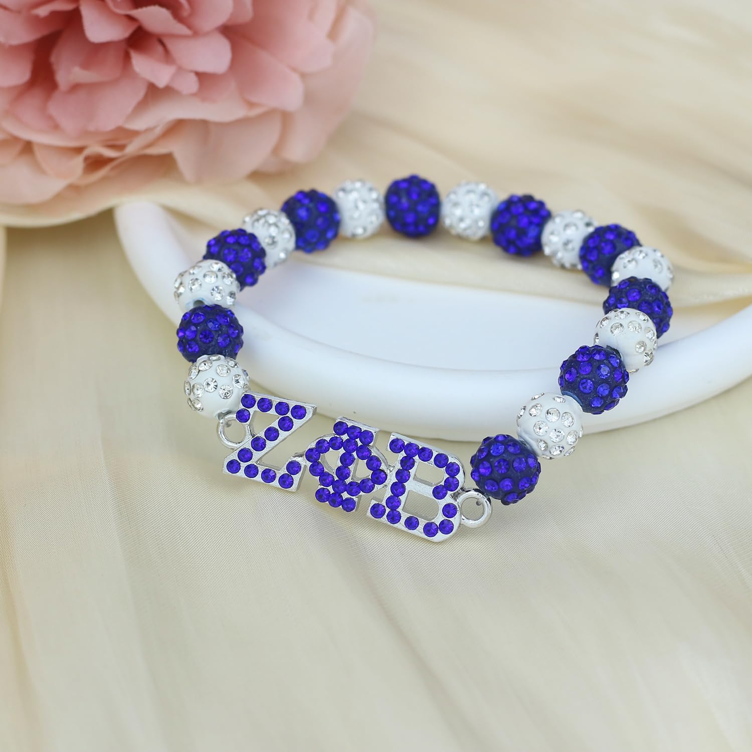 ZPB Bracelet for Women ZPB Sorority Gift Greek Sorority Bracelet Rhinestone Paraphernalia Jewelry 1920 Finer Women Gift for Soror Sisterhood - Image 5