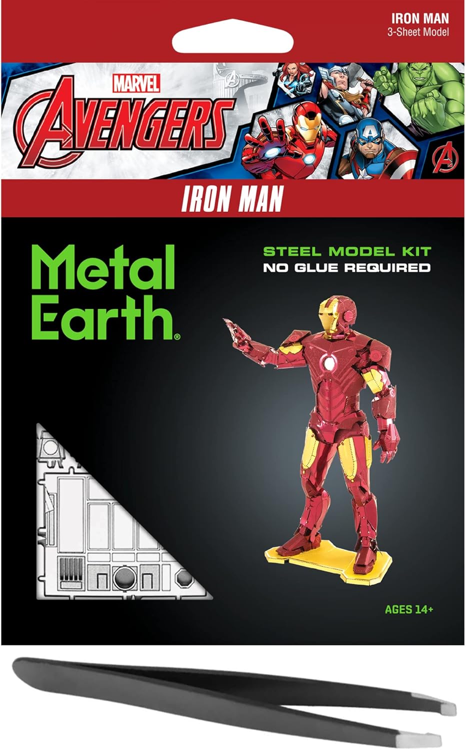 Metal Earth Fascinations Premium Series Marvel Infinity Saga Helicarrier 3D Metal Model Kit - Foto 8