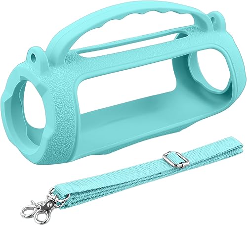 Miniatura 106 de Funda de silicona compatible con JBL Charge 5 portátil impermeable Bluetooth altavoz (funda de silicona negra) Negro cubierta,azul