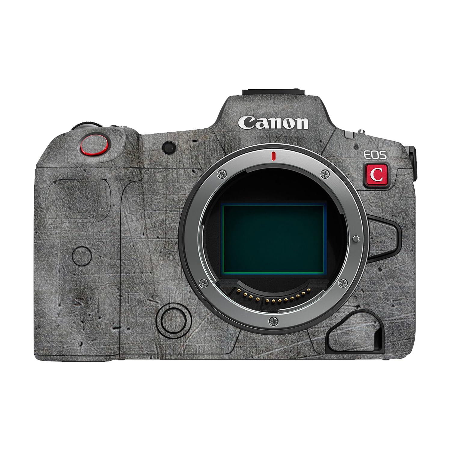Glossy Glitter Camera Skin Compatible with Canon EOS R5C (2022) - Scratched Up - Premium 3M Vinyl Protective Wrap Decal Cover - Easy to Apply | Crafted in the USA by MightySkins