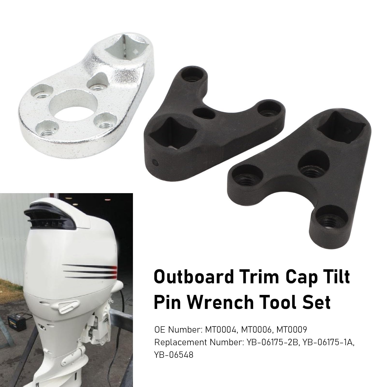 Yctze Set di Chiavi per Perni di Inclinazione per Trim Fuoribordo Marino MT0004 per F115-F200 I4 2 Tempi 115-225 VMAX - Strumento Essenziale per la Manutenzione del Motore Fuoribordo