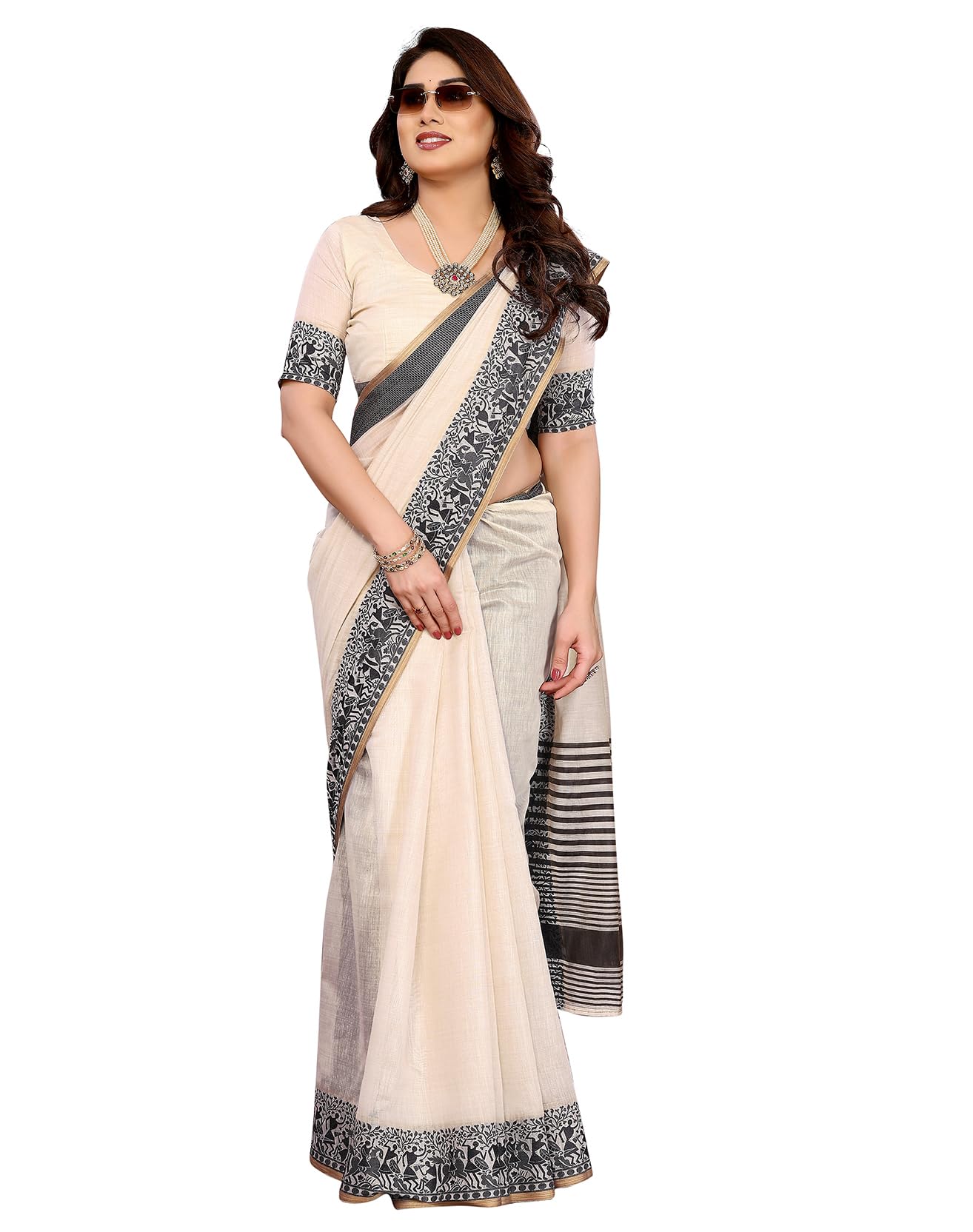 yashika Women's Pure Kanjivaram Silk Saree Soft Banarasi Style Wedding With Blouse Piece | Saree For Women | New Sari-picture-0