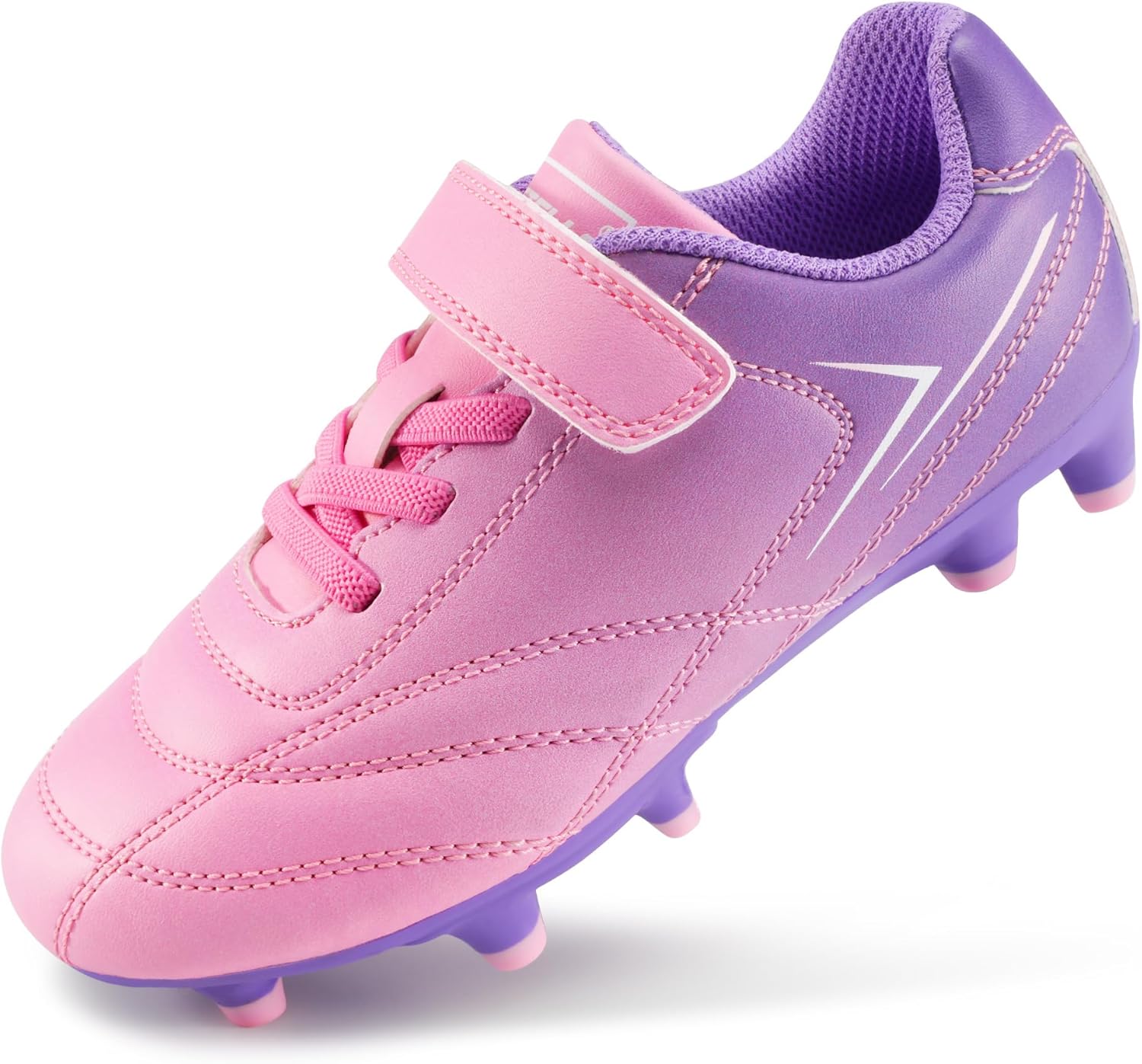 Stelle Kids Soccer Cleats Boys Girls Firm Ground Athletic Outdoor Football Soccer Shoes for Little/Big Kid