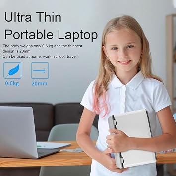 Mini Portable Laptop, 7 Inch Touch Screen | DDR4L 12GB RAM 256GB SSD | 10Pro | for Celeron N4000 | J4125 CPU | 2MP Front Camera | 2.4G, 5G Band WI FI | 5000mAh (12GB RAM