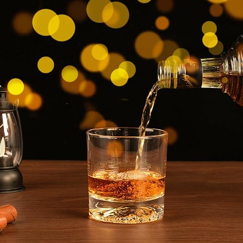 Miniatura 3 de Juego de 4 vasos de whisky de 11 onzas con 8 cubos de hielo de acero inoxidable y 4 posavasos de silicona, multiusos, para cóctel, vodka, licor y