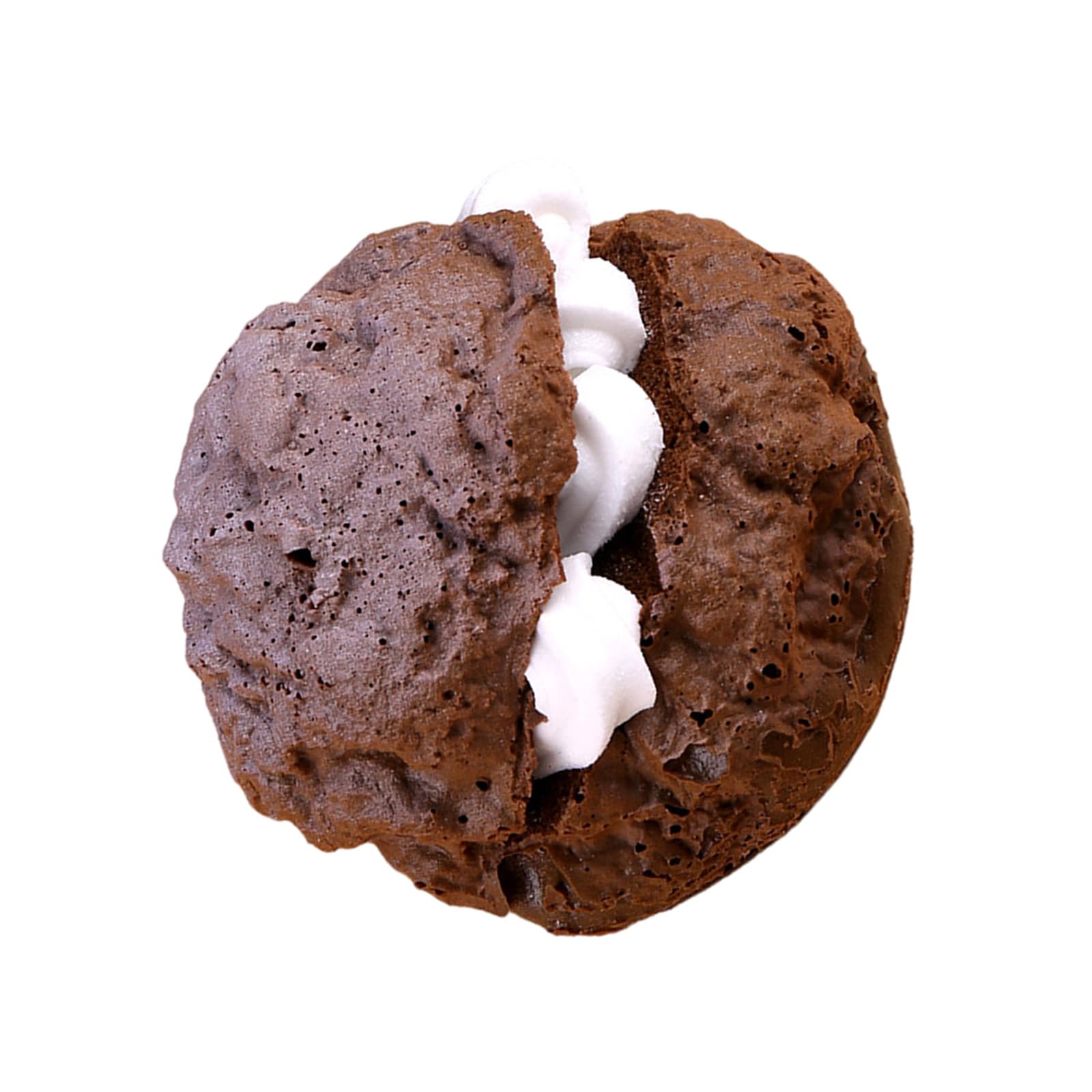 Elnwnnkc Artificial Puff Bread Model Realistic Chocolate Creamy Fruit Puff Bread Model Photography Props for Decoration Baking Display