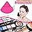 Pimoys 6 Pieces Powder Puff Face Soft Triangle Makeup Puff for Loose Powder Setting Powder, Velour Foundation Sponge Makeup Blender Sponge Beauty Makeup Tool