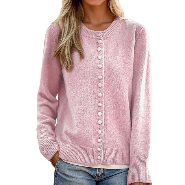 Cardigan Sweaters for Women Trendy Early Fall Long Sleeve Button Down Oversized Chunky Knit Sweater Casual Outerwear